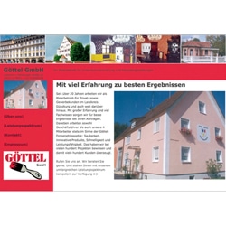 Website entwickelt für Maler Göttel
