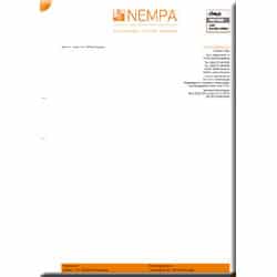Briefpapier erstellen für Nempa