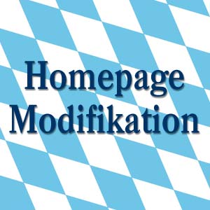 Homepage Modifikation