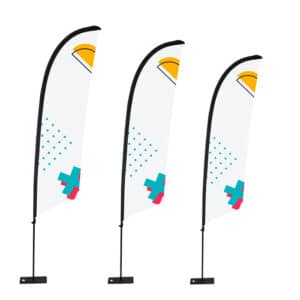 Beachflag Surf inkl Design Druck Zubehör